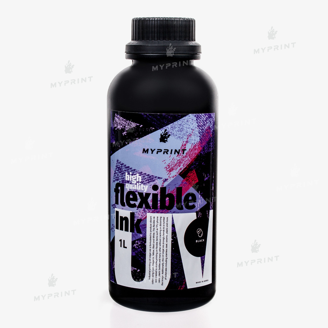 Ink for UV printing My Print UV LED flexible (1 l) black (8328) - фото 1 Ink for UV printing My Print UV LED flexible (1 l) black (8328) - фото 1 - Consumables for printing