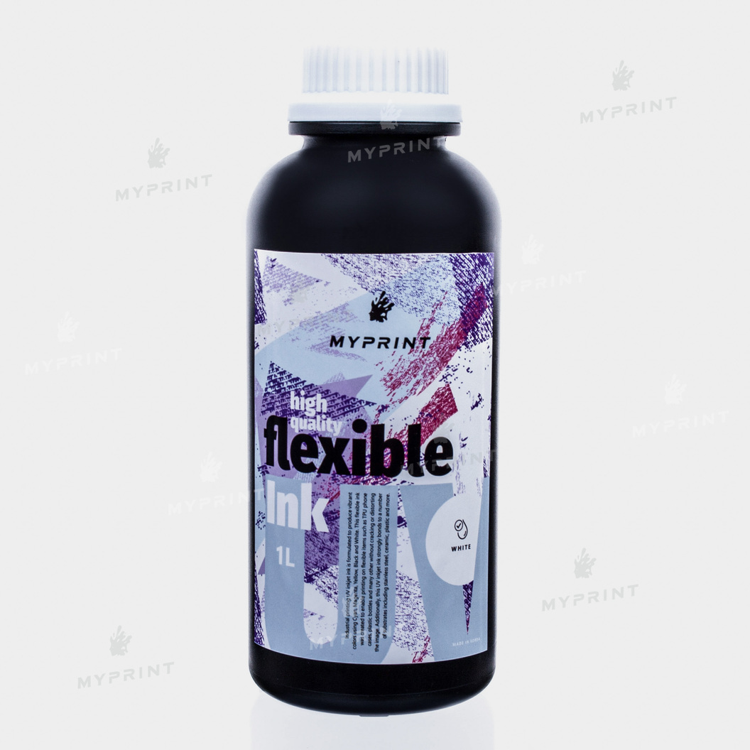 Ink for UV printing My Print UV LED flexible (1 l) white (8329) - фото 1 Ink for UV printing My Print UV LED flexible (1 l) white (8329) - фото 1 - Consumables for printing