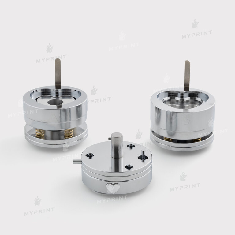 Змінна насадка станка для значків серце 52*57 мм (11421) 