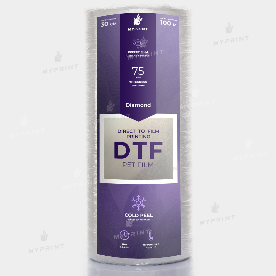 Плівка для DTF друку My Print Diamond, рулон 0,3*100 м (10430) - фото 1 - Витратні матеріали для друку