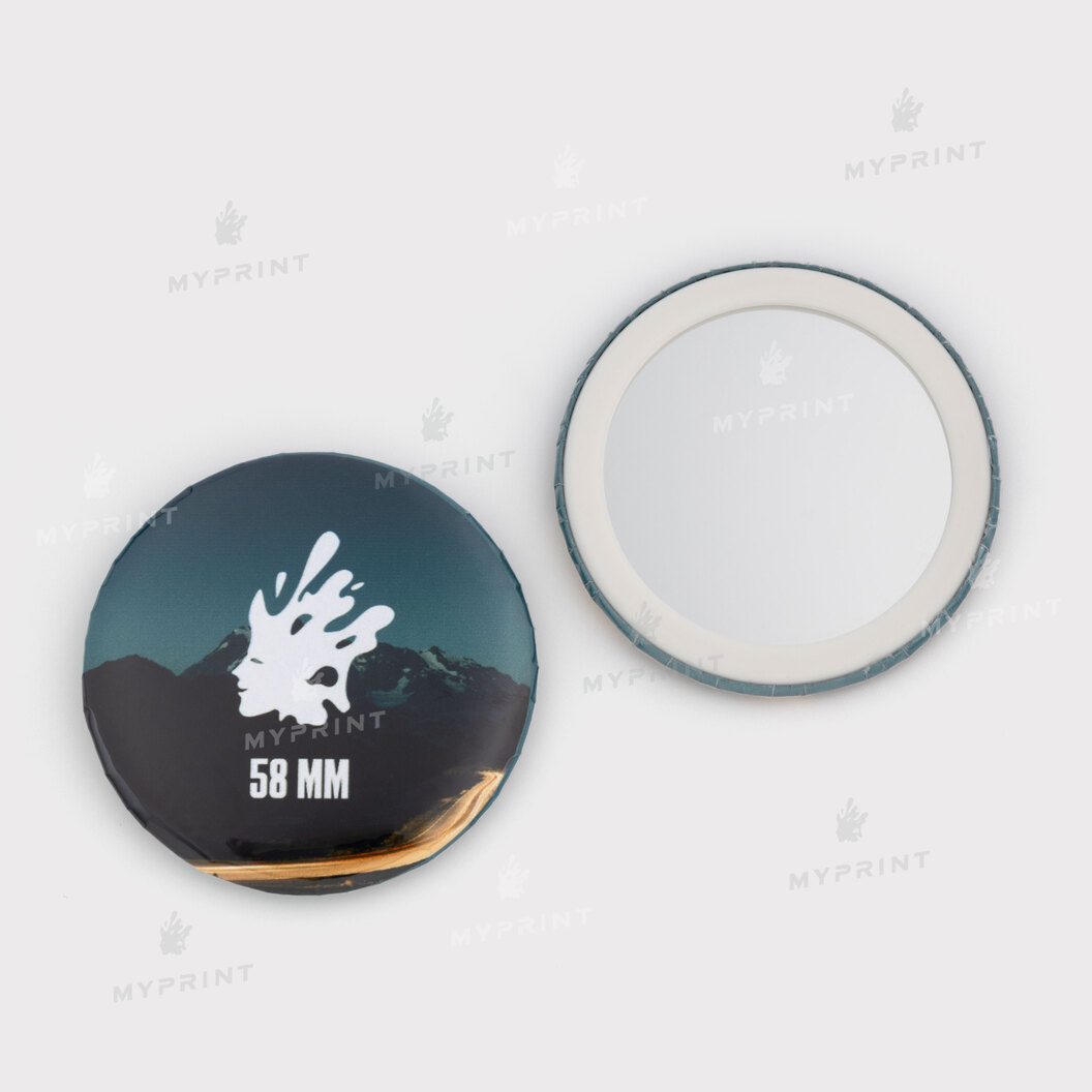 Заготовка для закатного дзеркала з пластиковим обідком 58 мм My Print mb58pr (11897) - фото 1 Заготовка для закатного дзеркала з пластиковим обідком 58 мм My Print mb58pr (11897) - фото 1 - Обладнання і заготовки для значків магнітів брелоків
