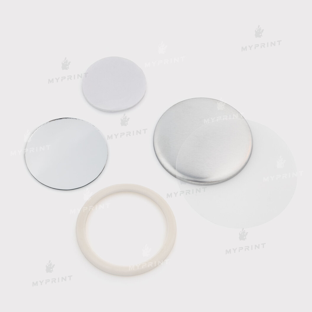 Заготовка для закатного дзеркала з пластиковим обідком 58 мм My Print mb58pr (11897) - фото 2 Заготовка для закатного дзеркала з пластиковим обідком 58 мм My Print mb58pr (11897) - фото 2 - Обладнання і заготовки для значків магнітів брелоків