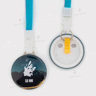 Заготовка для закатної медалі 58 мм з блакитною стрічкою My Print ptb58 (11915) - фото 1 Заготовка для закатної медалі 58 мм з блакитною стрічкою My Print ptb58 (11915) - фото 1 - Обладнання і заготовки для значків магнітів брелоків