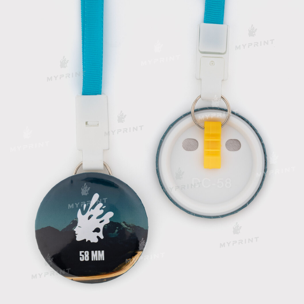 Заготовка для закатної медалі 58 мм з блакитною стрічкою My Print ptb58 (11915) - фото 1 Заготовка для закатної медалі 58 мм з блакитною стрічкою My Print ptb58 (11915) - фото 1 - Обладнання і заготовки для значків магнітів брелоків