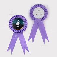 Blank for 58 mm rosette medal purple My Print rb58p (11935) - фото 1 Blank for 58 mm rosette medal purple My Print rb58p (11935) - фото 1 - Equipment and blanks for badges magnets key rings