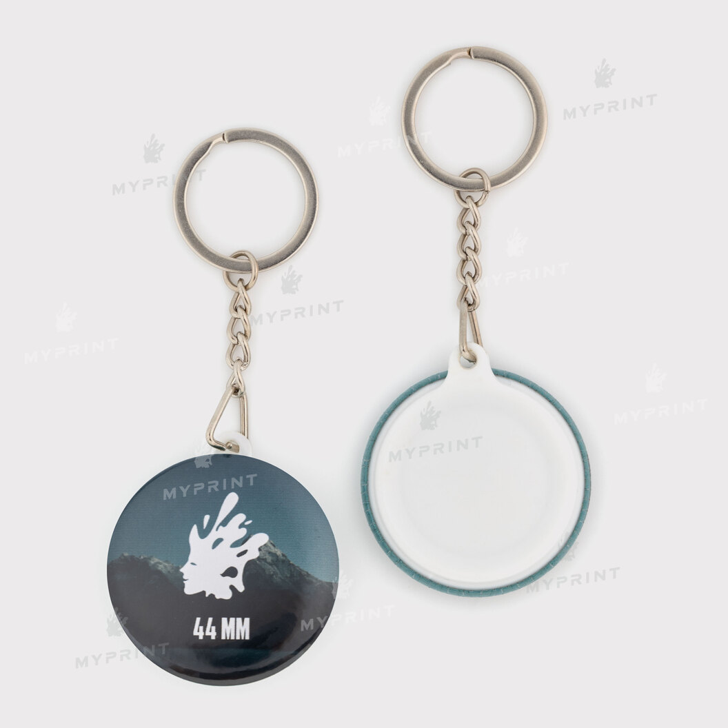 Blank for 44 mm button keychain with long chain My Print pk44lk (11875) - фото 1 Blank for 44 mm button keychain with long chain My Print pk44lk (11875) - фото 1 - Equipment and blanks for badges magnets key rings