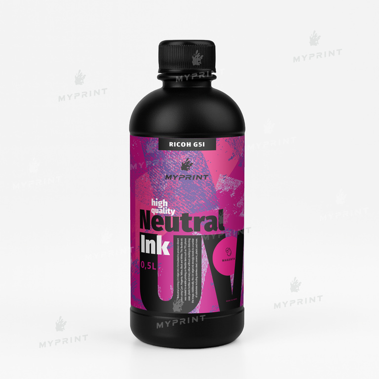 My Print UV LED neutral ink for UV printing for Ricoh G5I (05 L) magenta (11223)  My Print UV LED neutral ink for UV printing for Ricoh G5I (05 L) magenta (11223)