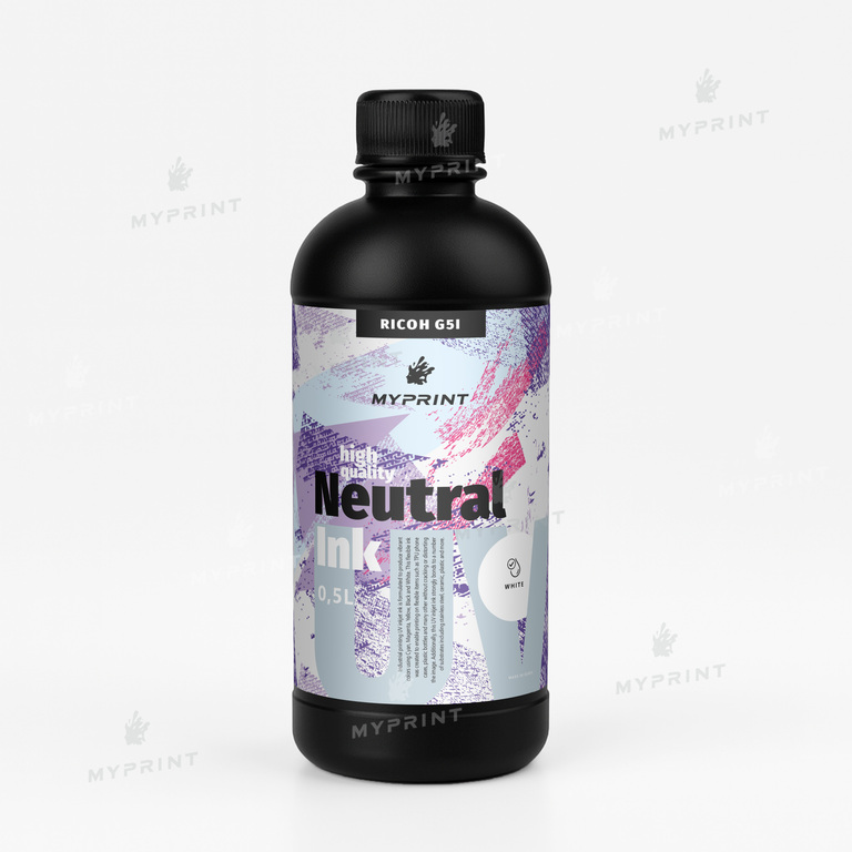 Чернила для УФ печати My Print UV LED neutral для Ricoh G5I (0,5 л) white (11222)  Чернила для УФ печати My Print UV LED neutral для Ricoh G5I (0,5 л) white (11222)
