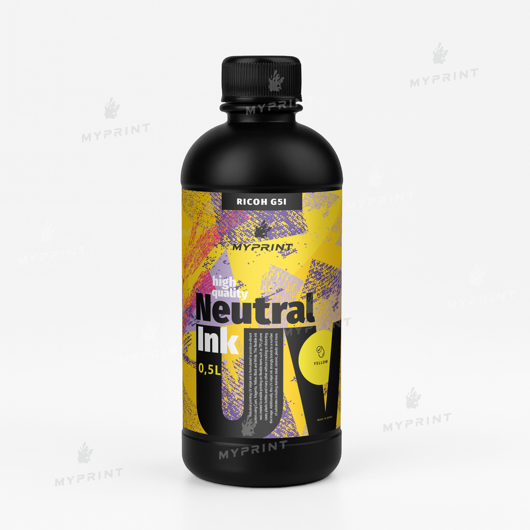 My Print UV LED neutral ink for UV printing for Ricoh G5I (05 L) yellow (11221) - фото 1 My Print UV LED neutral ink for UV printing for Ricoh G5I (05 L) yellow (11221) - фото 1 - Consumables for printing