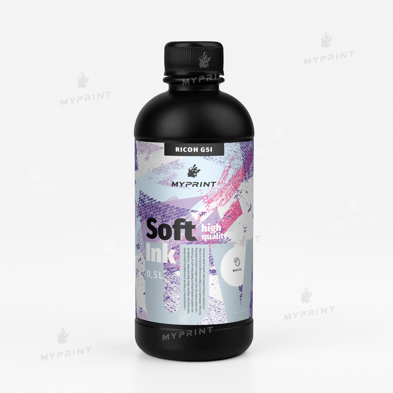 Чернила для УФ печати My Print UV LED soft для Ricoh G5I (0,5 л) white (11228)  Чернила для УФ печати My Print UV LED soft для Ricoh G5I (0,5 л) white (11228)