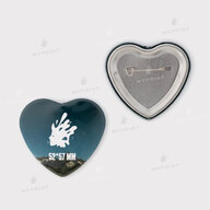 Blank for heart-shaped button badge 52*57 mm My Print mp5257m (11979) - фото 1 Blank for heart-shaped button badge 52*57 mm My Print mp5257m (11979) - фото 1 - Equipment and blanks for badges magnets key rings