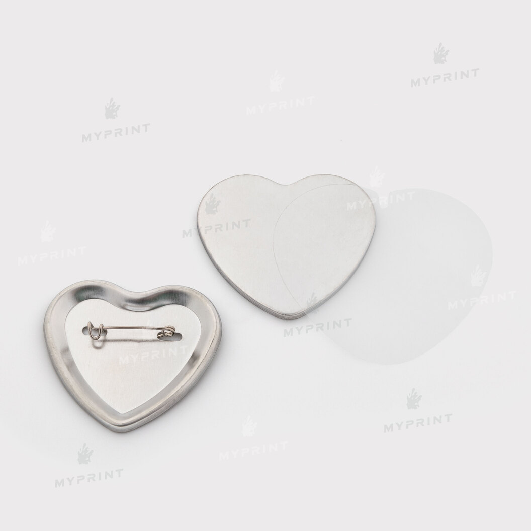 Blank for heart-shaped button badge 52*57 mm My Print mp5257m (11979) - фото 2 Blank for heart-shaped button badge 52*57 mm My Print mp5257m (11979) - фото 2 - Equipment and blanks for badges magnets key rings