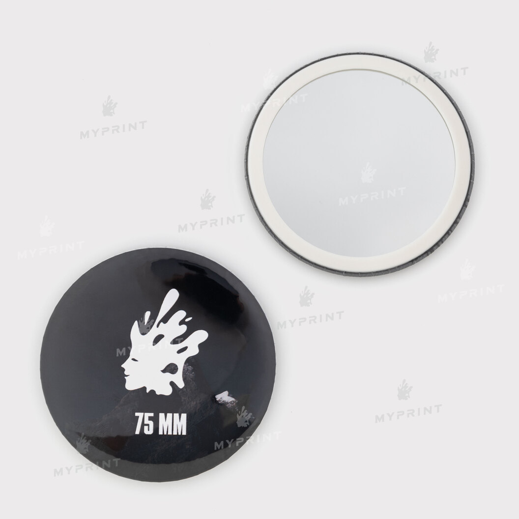 Заготовка для закатного дзеркала з пластиковим обідком 75 мм My Print mb75pr (11898) - фото 1 Заготовка для закатного дзеркала з пластиковим обідком 75 мм My Print mb75pr (11898) - фото 1 - Обладнання і заготовки для значків магнітів брелоків