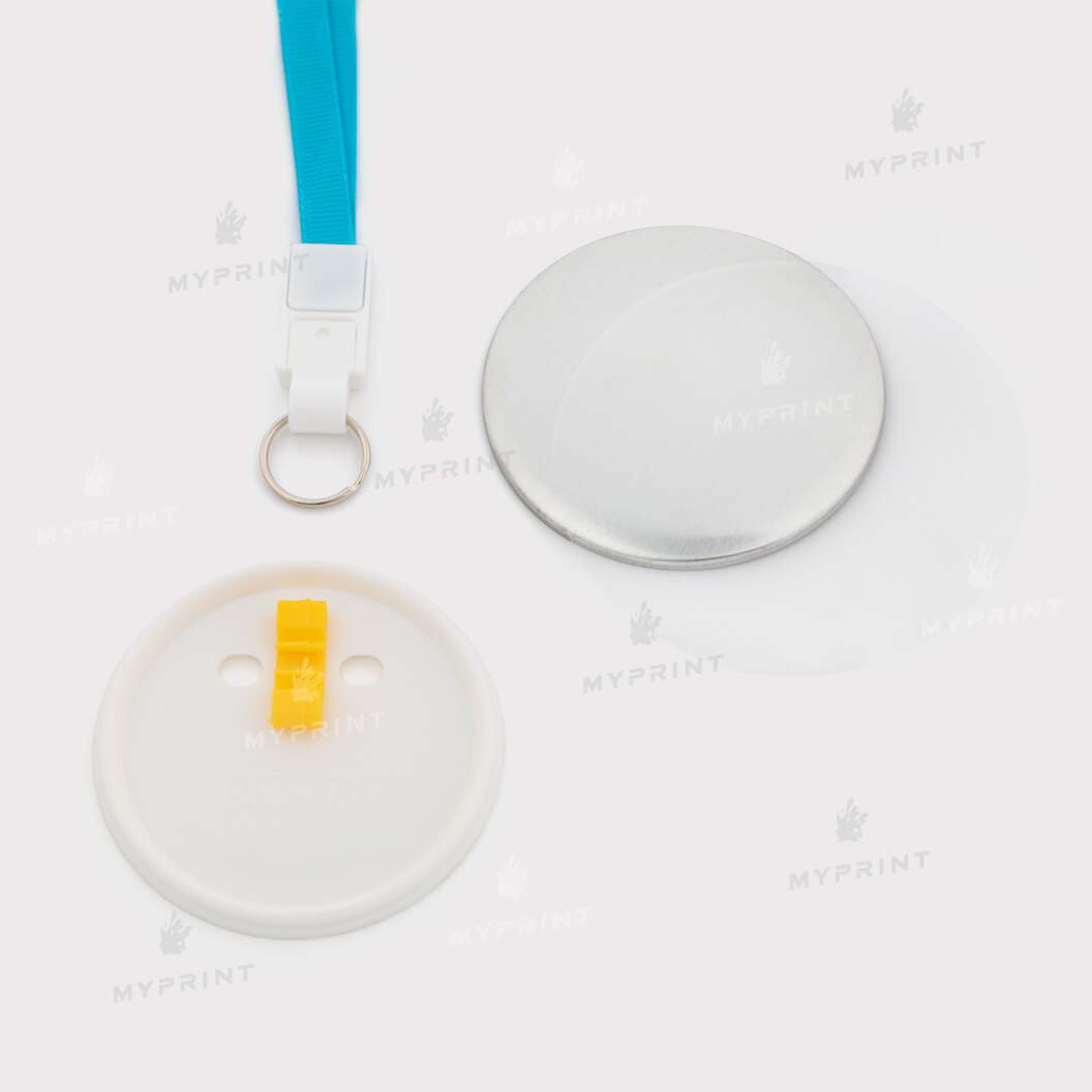 Заготовка для закатної медалі 75 мм з блакитною стрічкою My Print ptb75 (11919) - фото 2 Заготовка для закатної медалі 75 мм з блакитною стрічкою My Print ptb75 (11919) - фото 2 - Обладнання і заготовки для значків магнітів брелоків