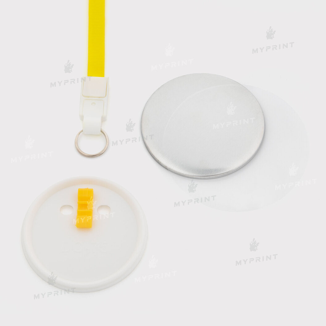 Заготовка для закатної медалі 75 мм з жовтою стрічкою My Print ptb75 (11918) - фото 2 Заготовка для закатної медалі 75 мм з жовтою стрічкою My Print ptb75 (11918) - фото 2 - Обладнання і заготовки для значків магнітів брелоків