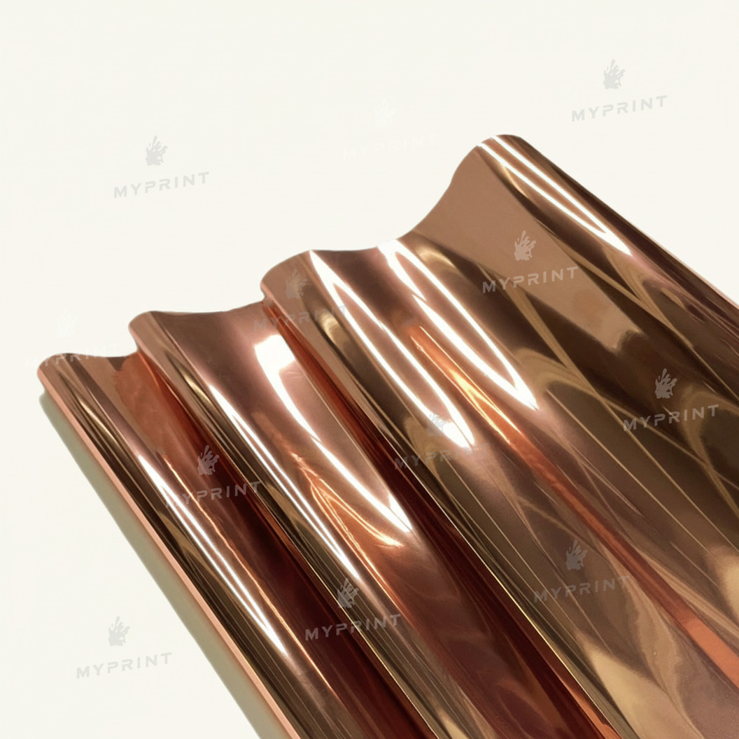 Foil for laminator (toner-sensitive) My Print Rose Gold Foil, roll 0.32*10 m (11592) - фото 2 Foil for laminator (toner-sensitive) My Print Rose Gold Foil, roll 0.32*10 m (11592) - фото 2 - Consumables for printing