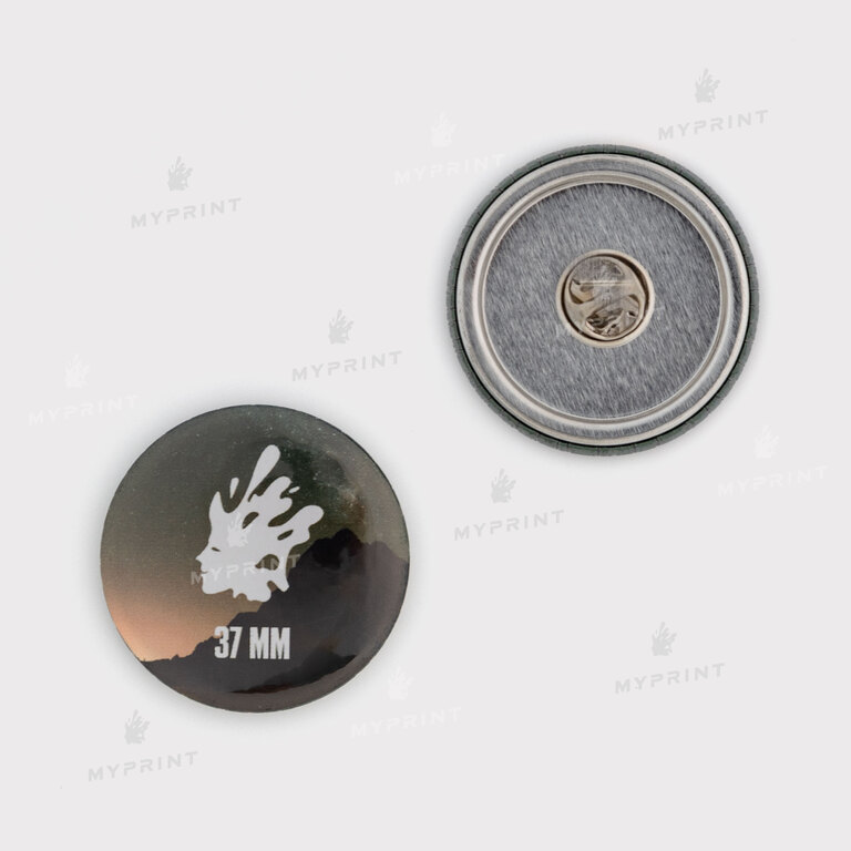 Заготовка для закатного значка метелика 37 мм (11427) 