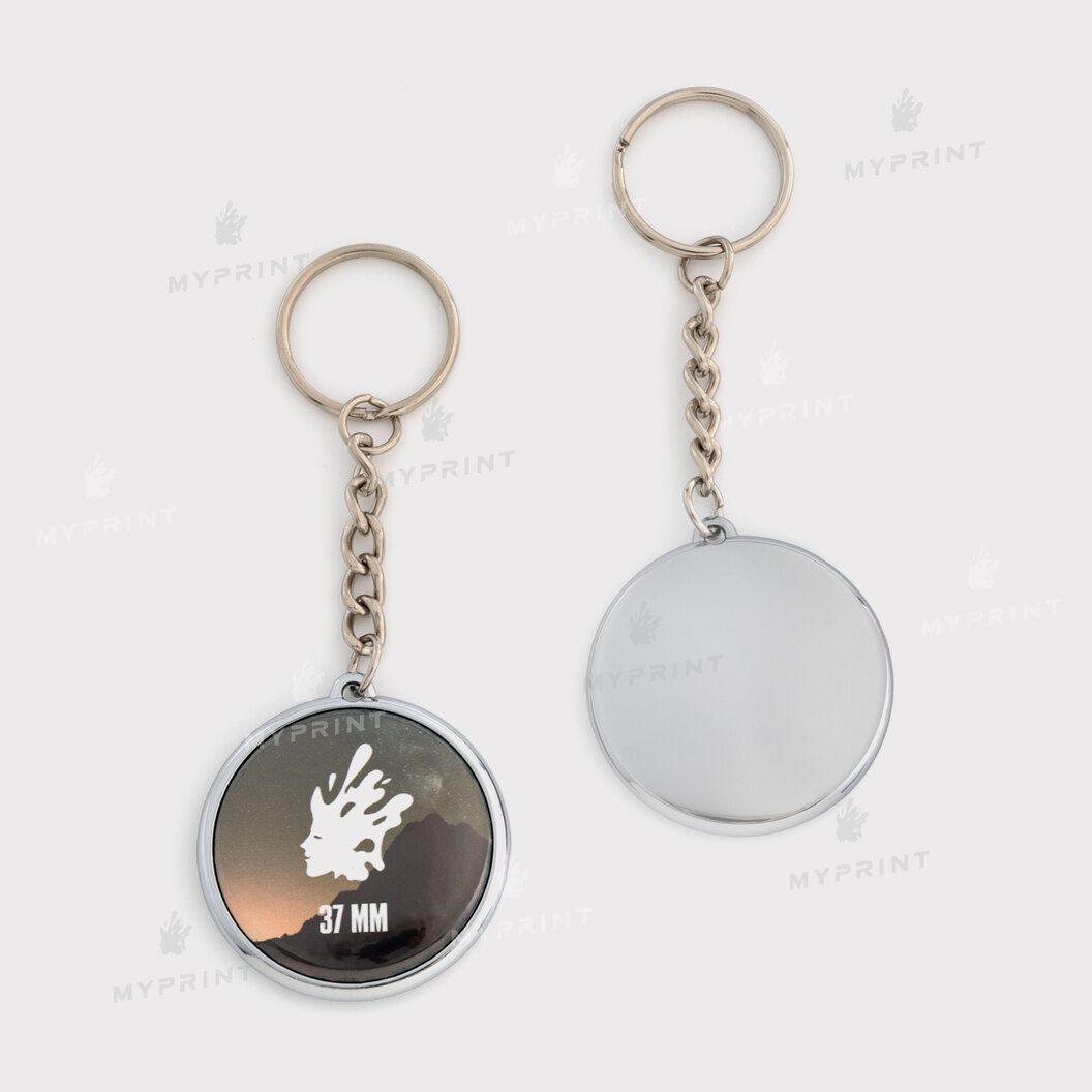 37mm Chrome Keychain- Single (11429) - фото 1 37mm Chrome Keychain- Single (11429) - фото 1 - Equipment and blanks for badges magnets key rings