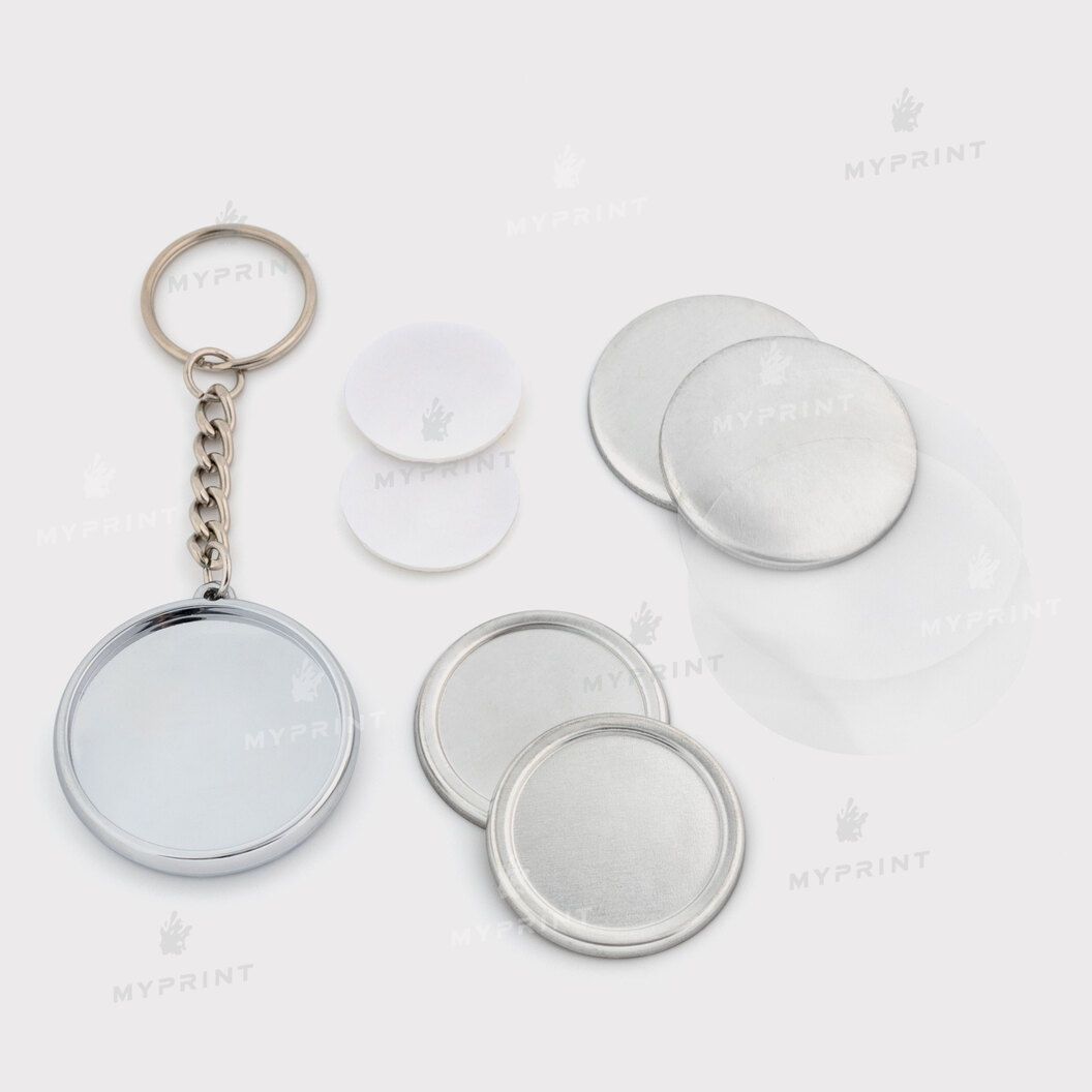 37mm Chrome Keychain- Double (11430) - фото 2 37mm Chrome Keychain- Double (11430) - фото 2 - Equipment and blanks for badges magnets key rings