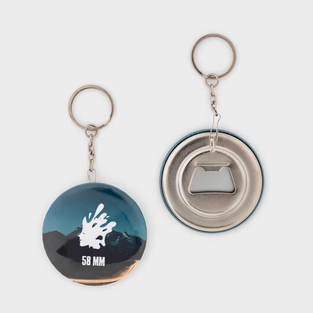 Заготовка для закатного брелока-відкривачки 58 мм (0217) - фото 1 Заготовка для закатного брелока-відкривачки 58 мм (0217) - фото 1 - Обладнання і заготовки для значків магнітів брелоків