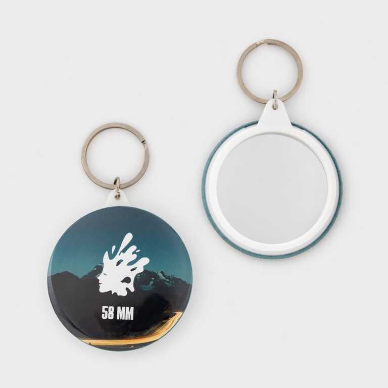 Blank for a 58 mm folding mirror keychain (6994)  Blank for a 58 mm folding mirror keychain (6994)