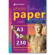 Фотопапір My Print матовий двостороній 230 г/м², A3, 50 аркушів (7727) - фото 1 Фотопапір My Print матовий двостороній 230 г/м², A3, 50 аркушів (7727) - фото 1 - Поліграфічне обладнання і матеріали