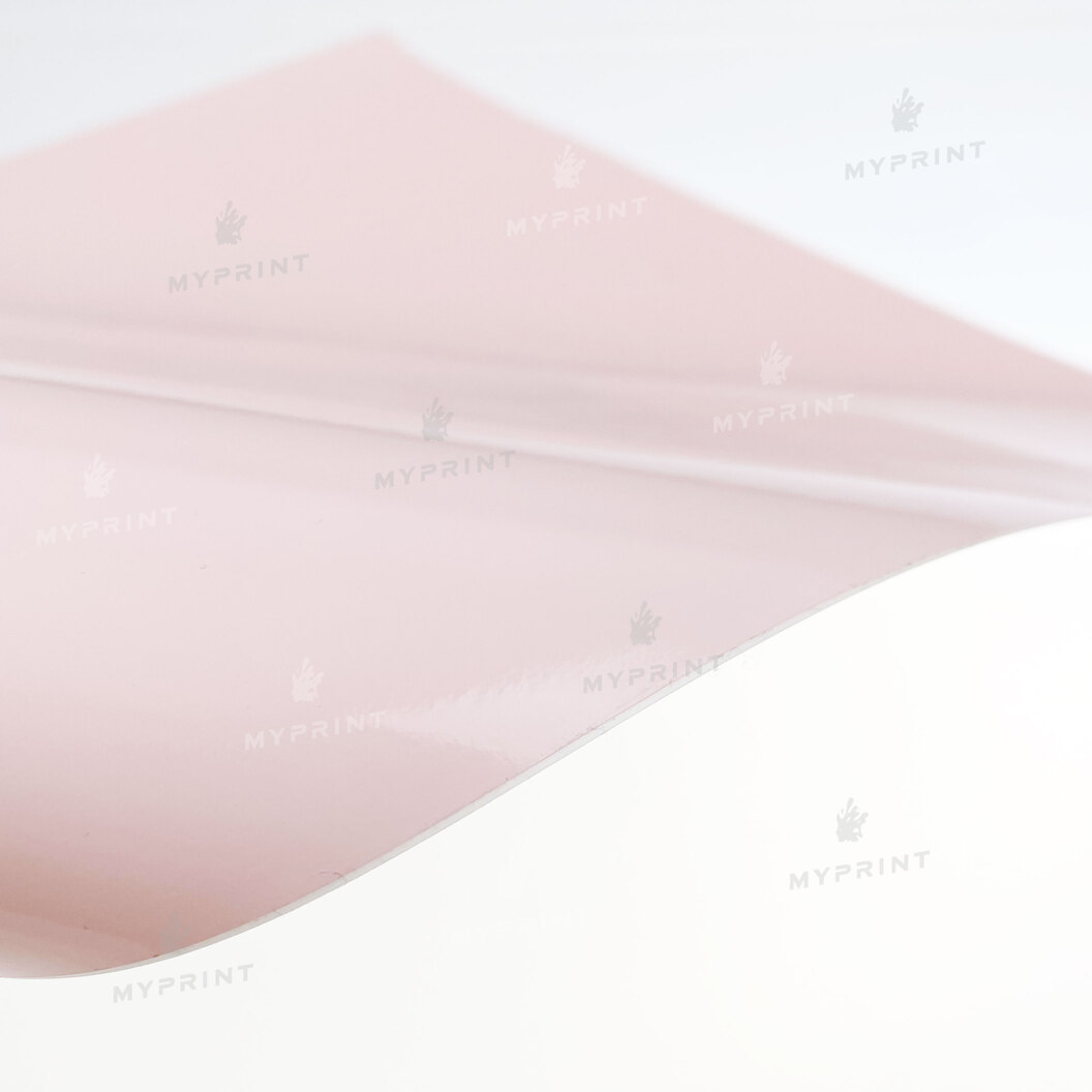 Самоклеюча плівка глянцева світло-рожева GL15 1 пог. м. (1*0,3 м) (8511) - фото 2 - Плотери і матеріали для порізки