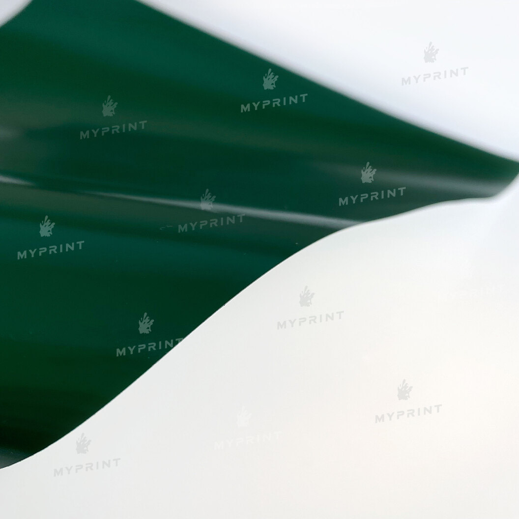 Самоклеюча плівка глянцева темно-зелена GL36 1 пог. м. (1*0,3 м) (8515) - фото 2 - Плотери і матеріали для порізки