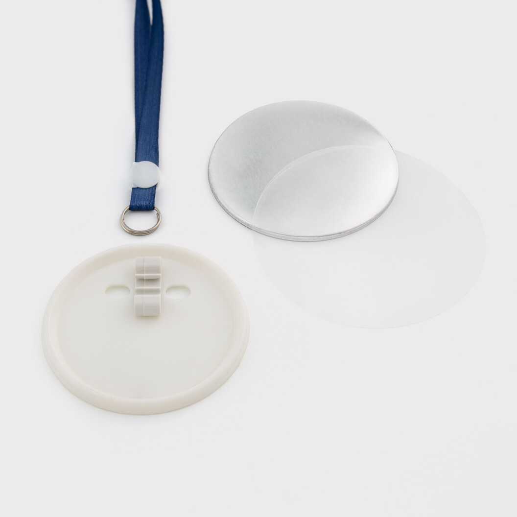 Заготовка для закатної медалі 75 мм з синьою стрічкою (6277) - фото 2 Заготовка для закатної медалі 75 мм з синьою стрічкою (6277) - фото 2 - Обладнання і заготовки для значків магнітів брелоків