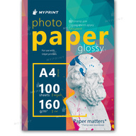 Photo paper My Print glossy 160 g / m², A4, 100 sheets (12273) - фото 1 Photo paper My Print glossy 160 g / m², A4, 100 sheets (12273) - фото 1 - Consumables for printing