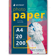 Фотобумага My Print глянцевая 200 г/м², A4, 20 листов (12277) - фото 1 - Расходные материалы для печати