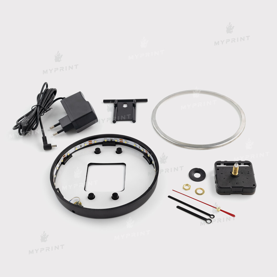 158mm LED Clock(w/ Adaptor) (11440) - фото 4 158mm LED Clock(w/ Adaptor) (11440) - фото 4 - Equipment and blanks for badges magnets key rings