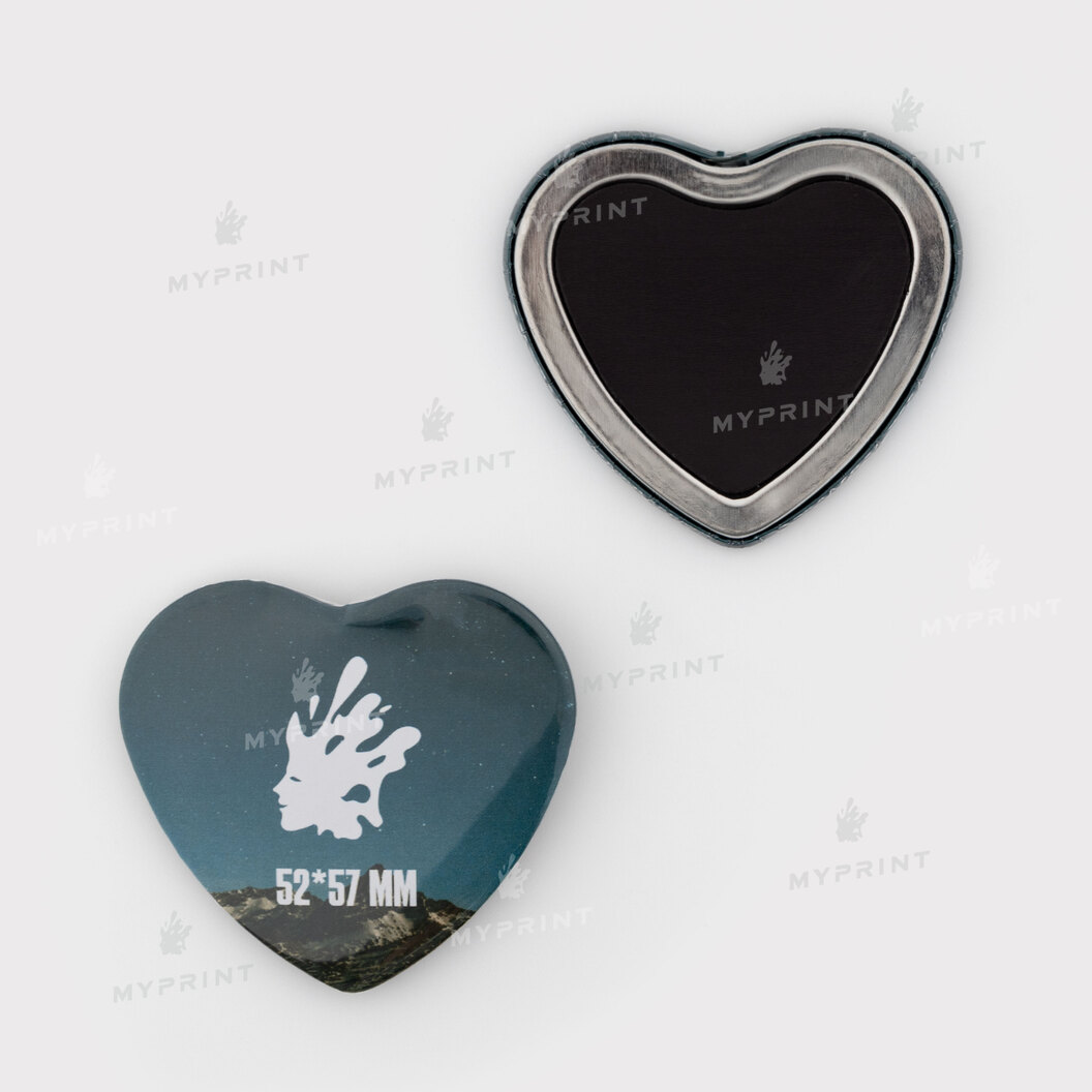 Заготовка для закатного магніту серце 52*57 мм (магнітний вініл) (11434) - фото 1 Заготовка для закатного магніту серце 52*57 мм (магнітний вініл) (11434) - фото 1 - Обладнання і заготовки для значків магнітів брелоків