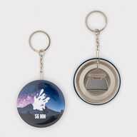 Заготовка для закатного брелока-відкривачки 56 мм (6986) - фото 1 Заготовка для закатного брелока-відкривачки 56 мм (6986) - фото 1 - Обладнання і заготовки для значків магнітів брелоків