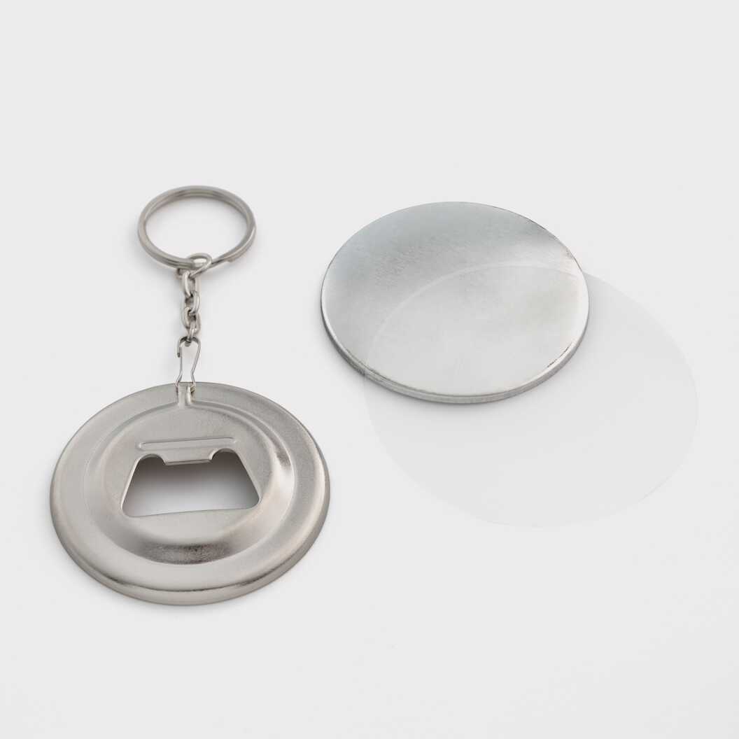 Заготовка для закатного брелока-відкривачки 56 мм (6986) - фото 2 Заготовка для закатного брелока-відкривачки 56 мм (6986) - фото 2 - Обладнання і заготовки для значків магнітів брелоків