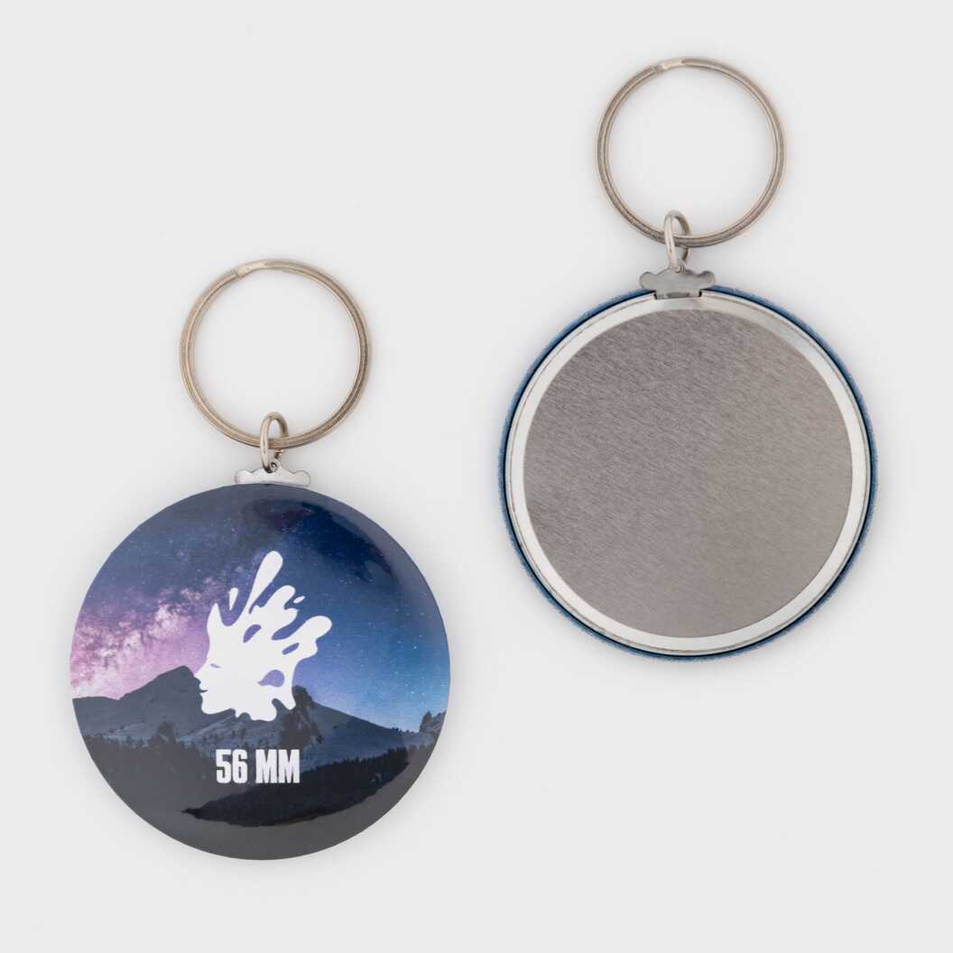 Заготовка для закатного брелока металевого 56 мм (6996) - фото 1 Заготовка для закатного брелока металевого 56 мм (6996) - фото 1 - Обладнання і заготовки для значків магнітів брелоків