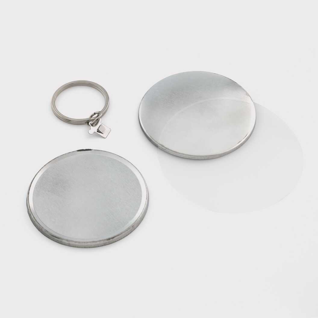 Заготовка для закатного брелока металевого 56 мм (6996) - фото 2 Заготовка для закатного брелока металевого 56 мм (6996) - фото 2 - Обладнання і заготовки для значків магнітів брелоків