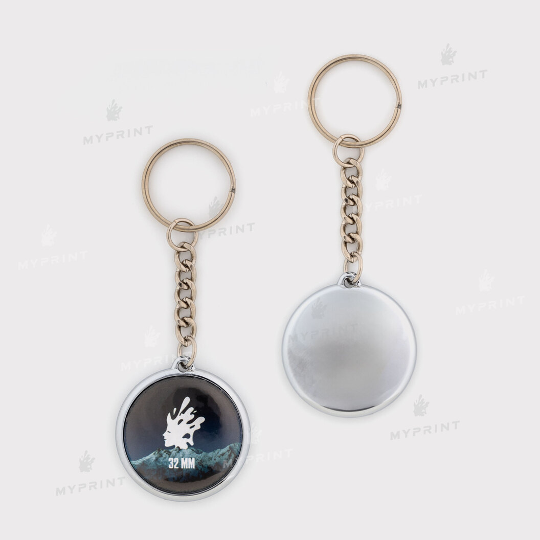 Заготовка для закатного брелока одностороннього 32 мм (6997) - фото 1 Заготовка для закатного брелока одностороннього 32 мм (6997) - фото 1 - Обладнання і заготовки для значків магнітів брелоків