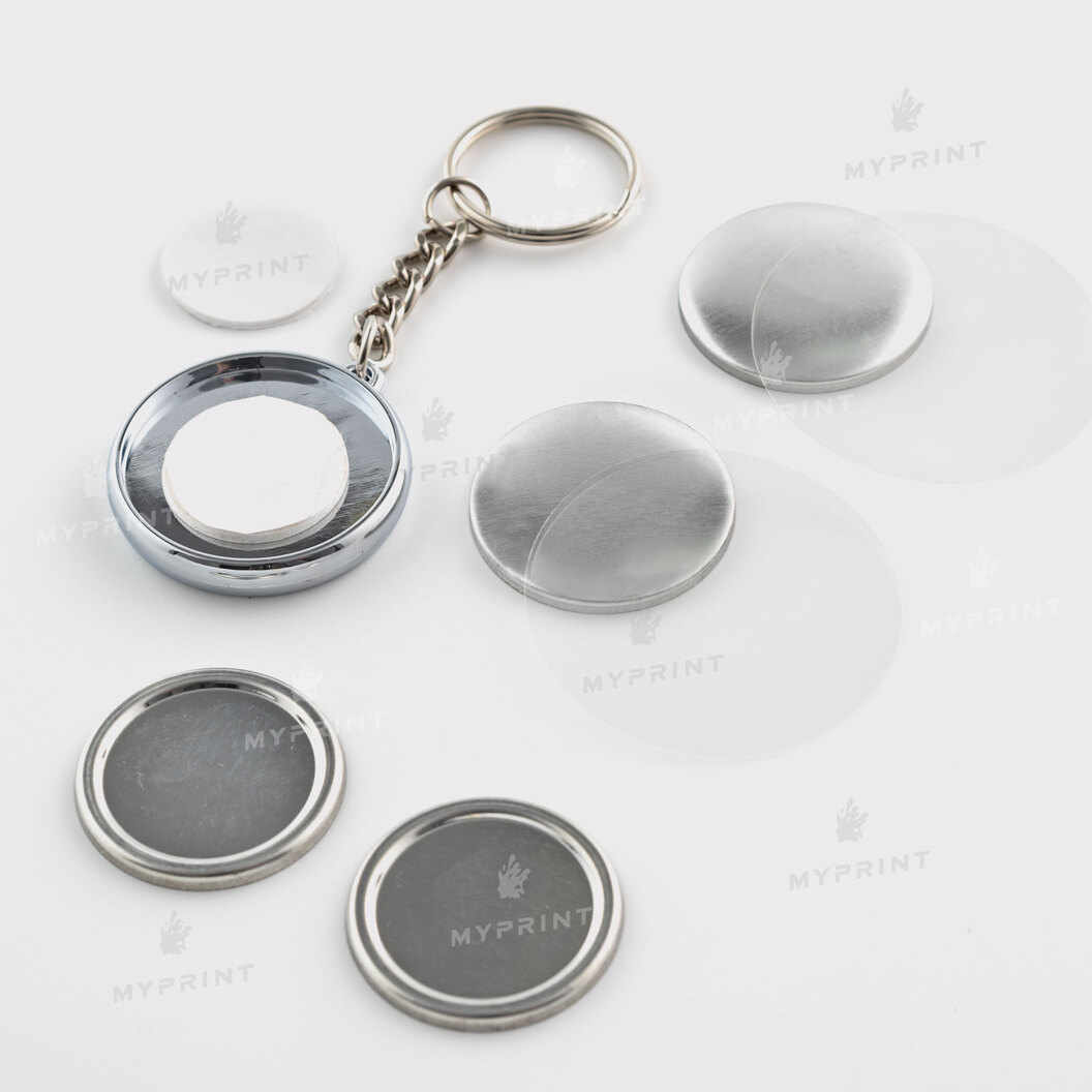 Заготовка для закатного брелока двостороннього 32 мм (6998) - фото 2 Заготовка для закатного брелока двостороннього 32 мм (6998) - фото 2 - Обладнання і заготовки для значків магнітів брелоків