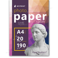Фотопапір My Print сатиновий 190 г/м², А4, 20 аркушів (12339) - фото 1 Фотопапір My Print сатиновий 190 г/м², А4, 20 аркушів (12339) - фото 1 - Поліграфічне обладнання і матеріали