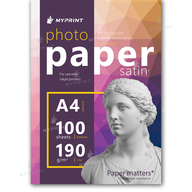 Фотопапір My Print сатиновий 190 г/м², А4, 100 аркушів (12340) - фото 1 Фотопапір My Print сатиновий 190 г/м², А4, 100 аркушів (12340) - фото 1 - Поліграфічне обладнання і матеріали