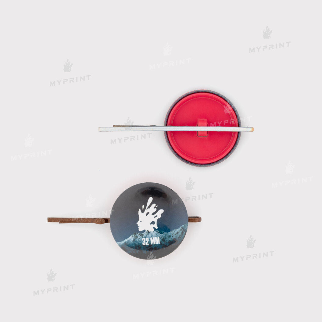 Заготовка для закатної заколки-невидимки 32 мм (8878) - фото 1 Заготовка для закатної заколки-невидимки 32 мм (8878) - фото 1 - Обладнання і заготовки для значків магнітів брелоків