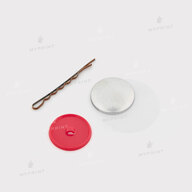 Заготовка для закатної заколки-невидимки 32 мм (8878) - фото 2 Заготовка для закатної заколки-невидимки 32 мм (8878) - фото 2 - Обладнання і заготовки для значків магнітів брелоків