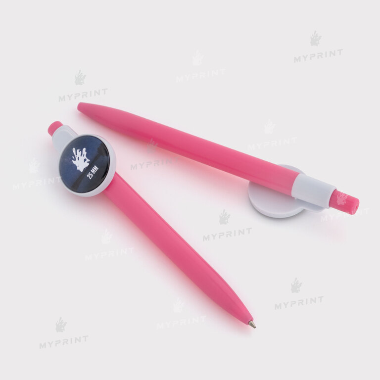 Заготовка для закатної ручки рожева 25 мм (7005) 