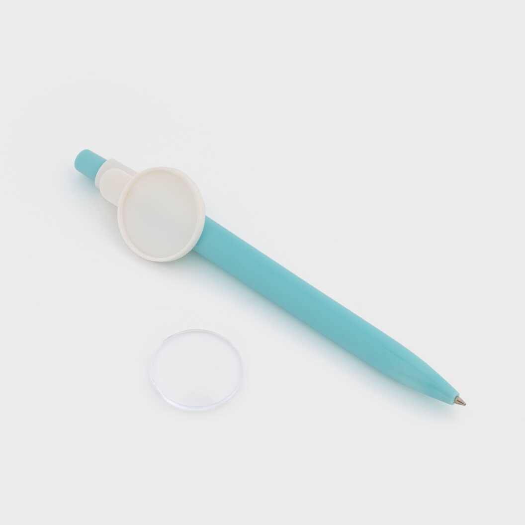 Заготовка для ручки самозбірна блакитна 25 мм (7011) - фото 2 Заготовка для ручки самозбірна блакитна 25 мм (7011) - фото 2 - Обладнання і заготовки для значків магнітів брелоків