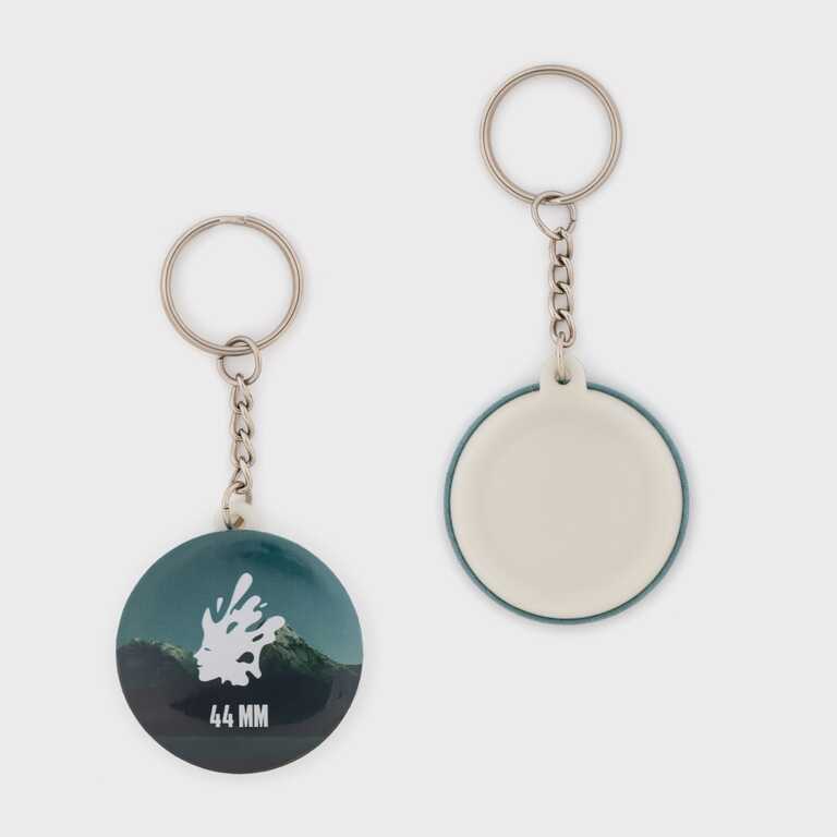 Заготовка для закатного брелока з ланцюжком 44 мм (0215) 