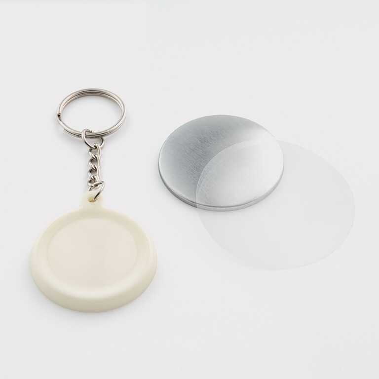 Заготовка для закатного брелока з ланцюжком 44 мм (0215) 