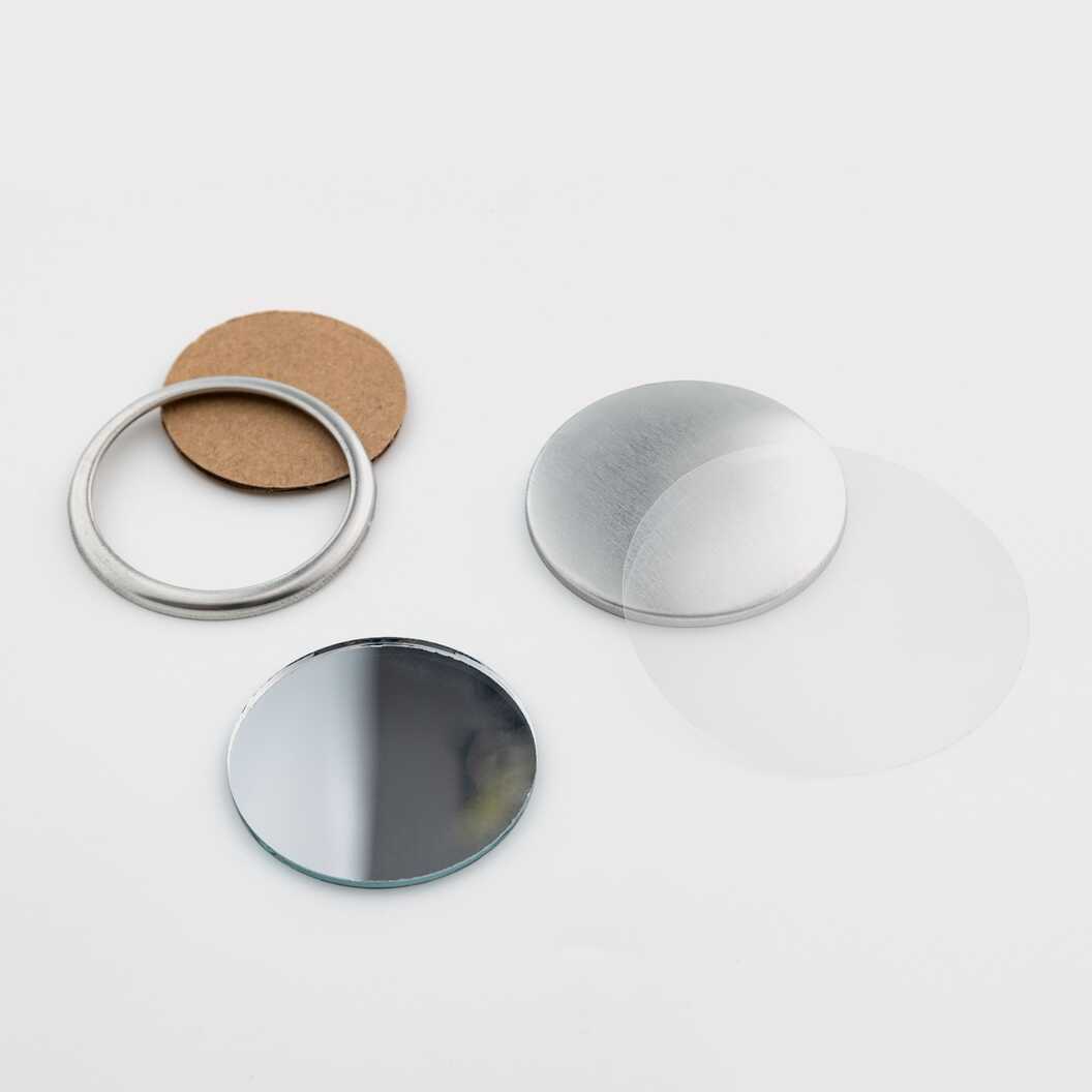 Заготовка для закатного дзеркала 44 мм (0218) - фото 2 Заготовка для закатного дзеркала 44 мм (0218) - фото 2 - Обладнання і заготовки для значків магнітів брелоків