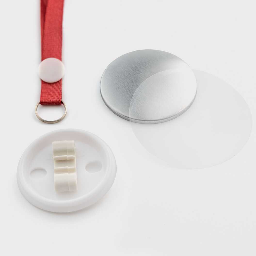 Заготовка для закатної медалі 44 мм з бордовою стрічкою (6279) - фото 2 Заготовка для закатної медалі 44 мм з бордовою стрічкою (6279) - фото 2 - Обладнання і заготовки для значків магнітів брелоків