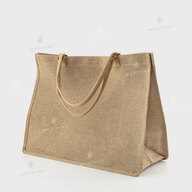 Сумка для сублимации (Tote bag) льняная бежевая 45*34*18,5 см (12356) - фото 1 Сумка для сублимации (Tote bag) льняная бежевая 45*34*18,5 см (12356) - фото 1 - Заготовки для сублимации